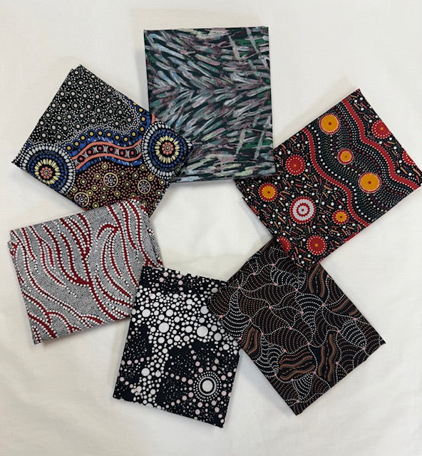 6 Fat Quarters Aboriginal Old Friends