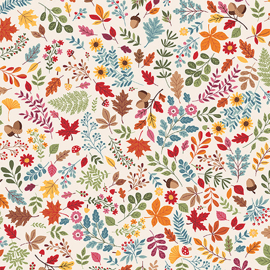 Autumn Foliage on white