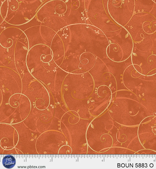 Bountiful Orange Swirl