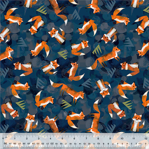 Wild North Foxes Navy