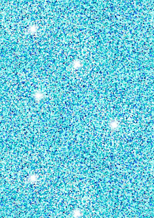 Blue Glitter with silver