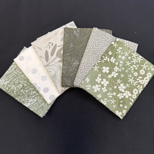 Tranquility Green Floral Fat Quarters