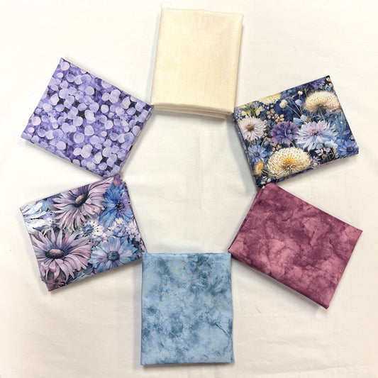 6 Fat Quarters Mystic Meadows Soft (6)