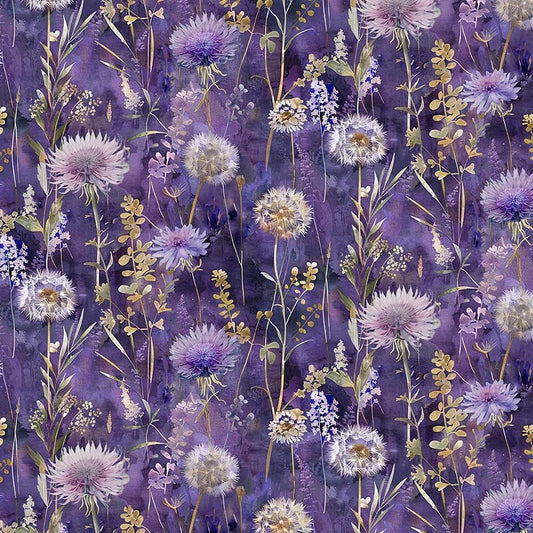 Mystic Meadows Night Floral Field
