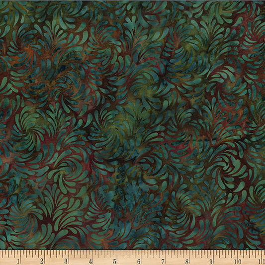 Swirly Petals - Christmas Green
