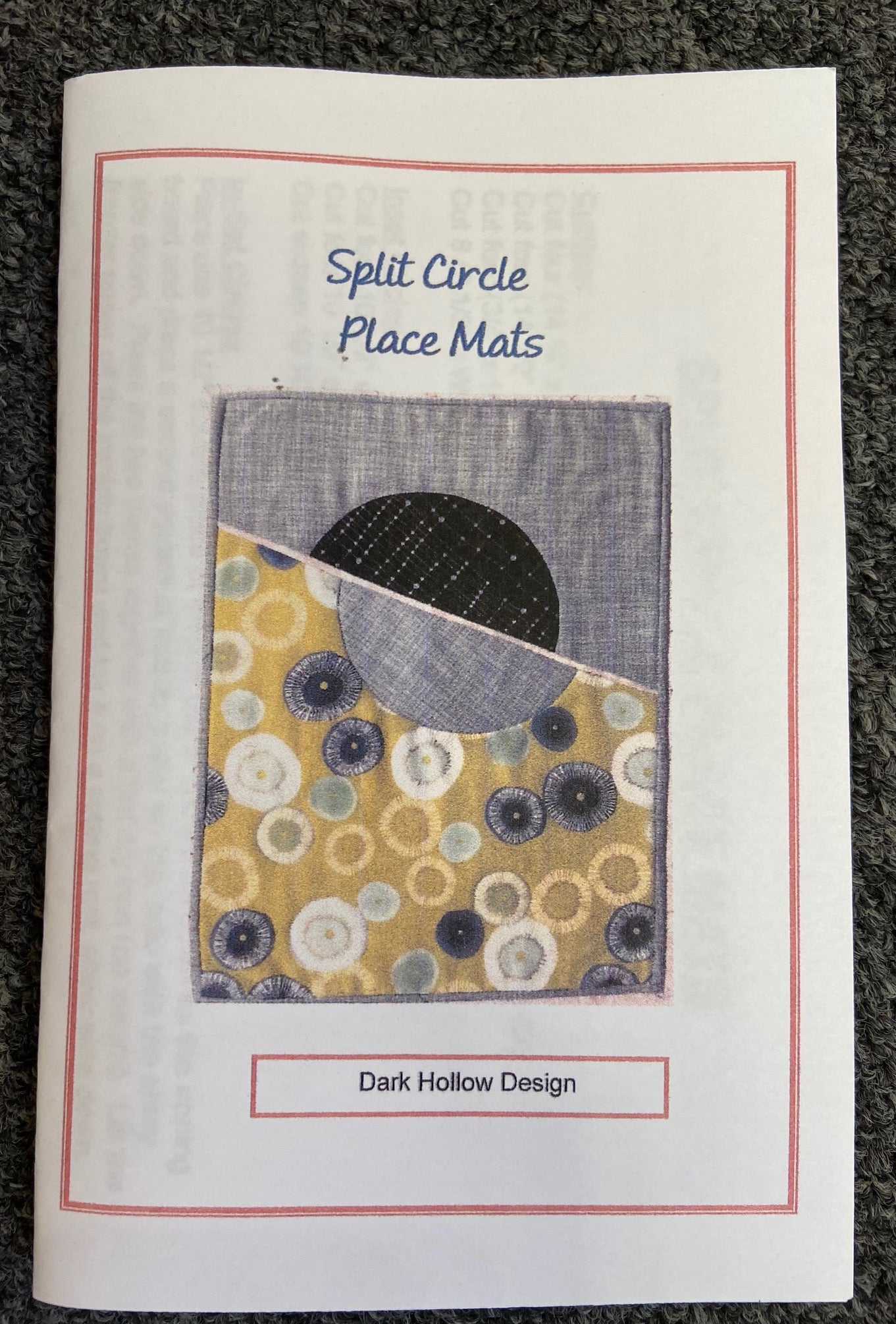 Split Circle Placemat Pattern