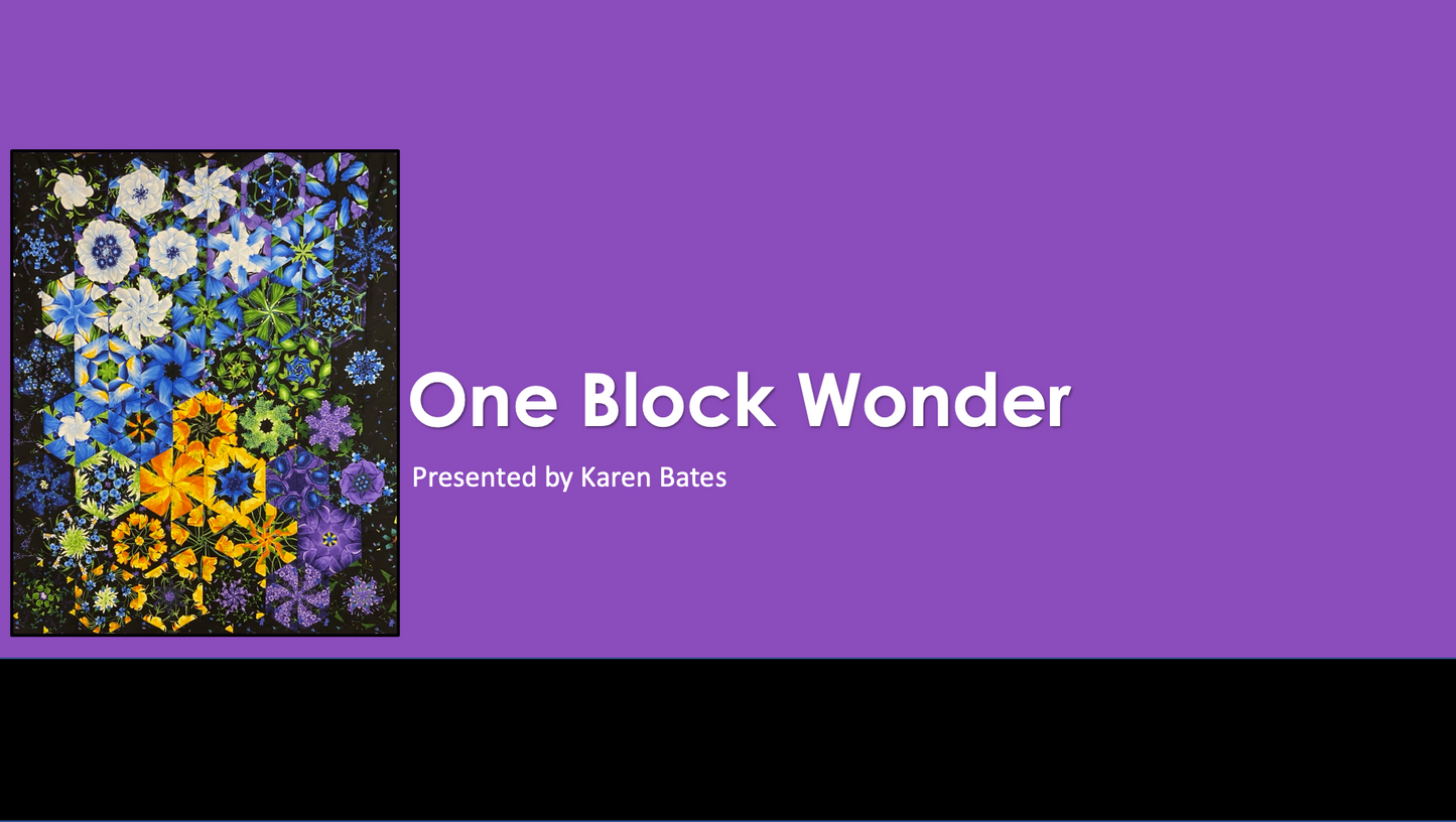 One Block Wonder Class