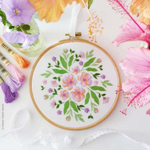 Summer Blooming Embroidery Kit