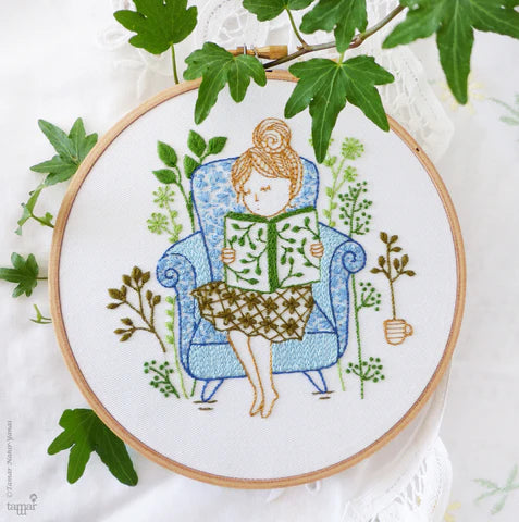 Reading Time Embroidery Kit