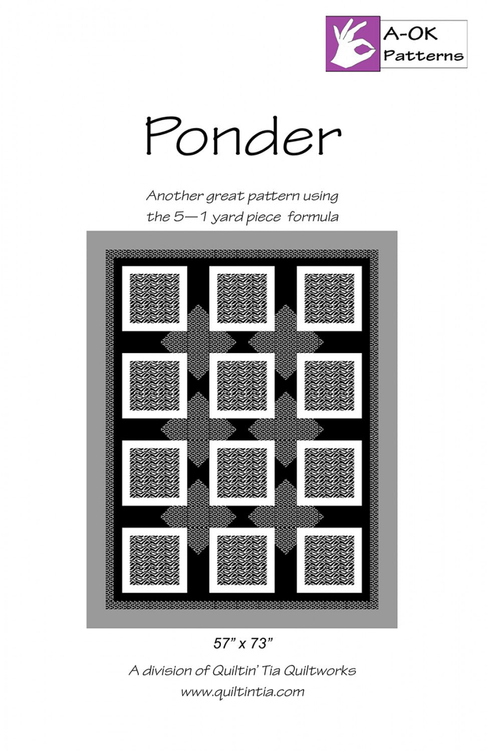 Ponder Pattern - 5 yard quilt