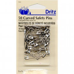 50 Curved Safety Pins